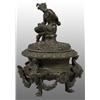Image 1 : Bronze Tobacco Urn with Seated Satyr.