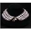 Image 1 : Rhinestone Collar Necklace.