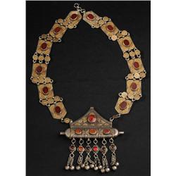 Middle Eastern Red Stone Necklace.