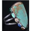 Image 1 : American Indian Bracelet with Turquoise Stone.