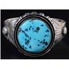 Image 2 : American Indian Bracelet with Turquoise Stone.