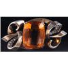 Image 1 : Sterling Pin with Amber Center Stone.