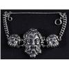 Image 1 : Sterling Silver 3-Faced Bracelet.