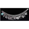 Image 1 : Sterling Silver Charm Bracelet with 48 Charms.