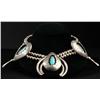 Image 1 : Squash Blossom Necklace with Turquoise.