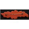Image 2 : Bakelite Orange Floral Pin.