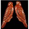 Image 1 : Lot of 2: Bakelite Bird Clips with Rhinestone Eyes