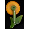 Image 2 : Bakelite 3-Color Flower Pin.