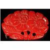 Image 1 : Bakelite Red Flower Pin.