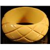 Image 1 : Bakelite Yellow Bracelet.