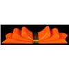 Image 1 : Bakelite Orange Bow Pin.