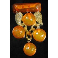 Bakelite Oranges Pin.