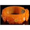 Image 1 : Bakelite Daisy Hinged Bracelet.