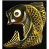 Image 1 : Bakelite Apple Juice Googly Eyed Fish Pin.