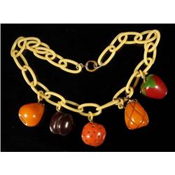 Bakelite Fruit Necklace.