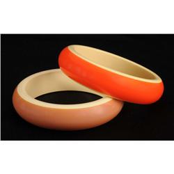 Pair of Laminated Bakelite Bracelets.
