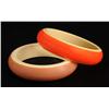 Image 1 : Pair of Laminated Bakelite Bracelets.