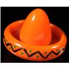 Image 1 : Bakelite Orange Mexican Hat Pin.