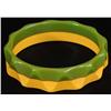 Image 1 : Laminated Bakelite Zigzag Bracelet.