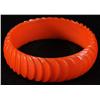 Image 1 : Bakelite Carved Bracelet.
