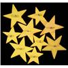 Image 2 : Lot of 9: Bakelite Marbleized Cream Star Buttons.