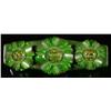 Image 1 : Bakelite Green Pin with Moveable Flowers.