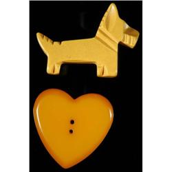 Lot of 2: Bakelite Buttons.