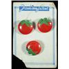 Image 1 : Lot of 3: Bakelite Tomato Buttons.
