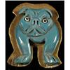 Image 1 : Bakelite Over Brass Bulldog Pin.