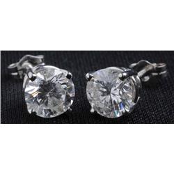 Pair of Diamond Earrings.