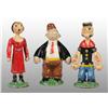 Image 1 : Lot of 3: Popeye, Olive Oyl, & Wimpy Paperweights.
