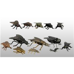 Lot of 18: Cast Iron, Pot Metal, & Brass Fly Items