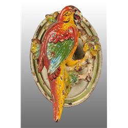 Cast Iron Parrot on Branch Doorknocker.