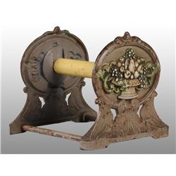 Cast Iron Toilet Paper Dispenser.