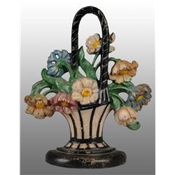 Cast Iron Cosmos Flower Doorstop.