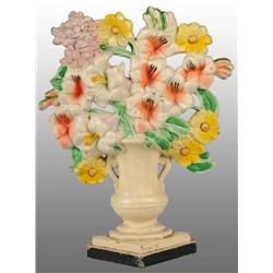 Cast Iron Gladiolas in Flower Vase Doorstop.