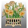 Image 1 : Cast Iron Narcissus Flower Doorstop.