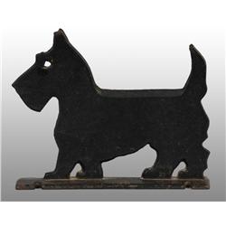 Cast Iron Scottie Dog Foots Scraper.