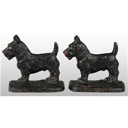 Cast Iron Scottie Dog Bookends.