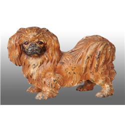 Cast Iron Pekingese Dog Doorstop.