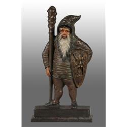 Cast Iron Warrior Doorstop.