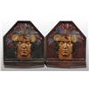Image 1 : Lot of 2: Cast Iron Indian Bookend Pairs.
