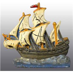 Cast Iron Mayflower Ship Doorstop.