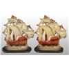 Image 2 : Lot of 2: Cast Iron Ship Bookend Pairs.