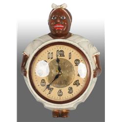 Mammy Black Americana Widsor Kitchen Clock.