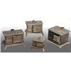 Image 1 : Lot of 4: Cast Iron Toy Children's Stoves.