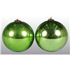 Lot of 2: Kugel Glass Christmas Ornaments.