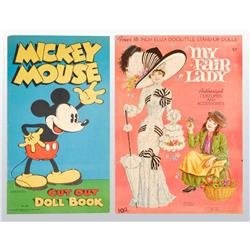 Lot of 2: Uncut Paper Doll Books.