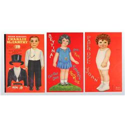 Lot of 3: Paper Doll Books.