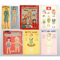 Lot of 5: Paper Doll Books.